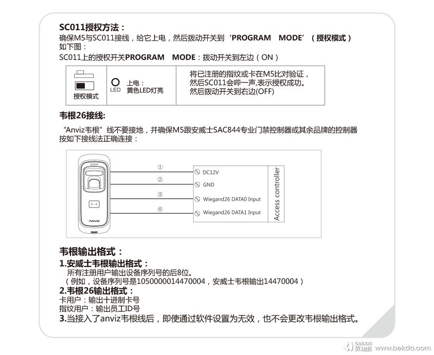 M5門禁安全模塊授權(quán)方法